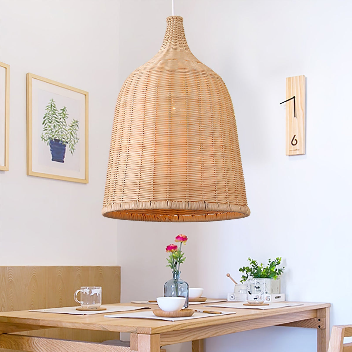 Ravisine rustieke hanglamp van rotan