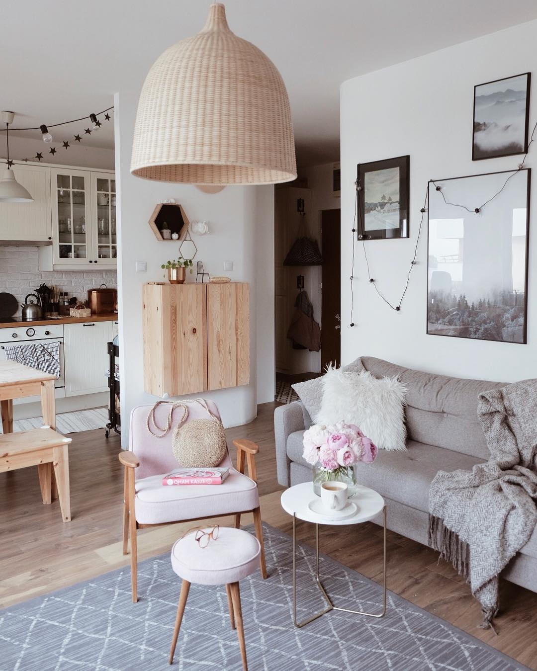 Ravisine rustieke hanglamp van rotan