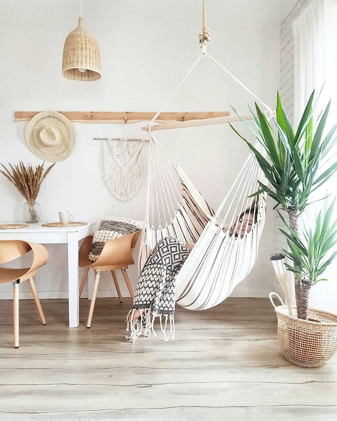 Ravisine rustieke hanglamp van rotan