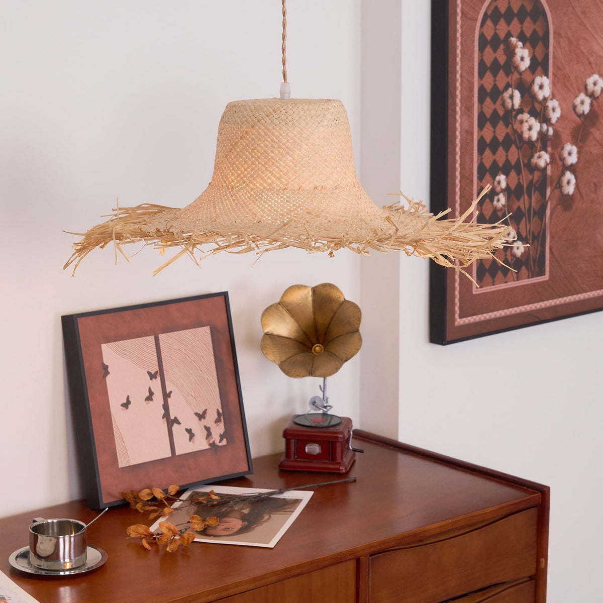 Vocan Rotan Vintage hanglamp