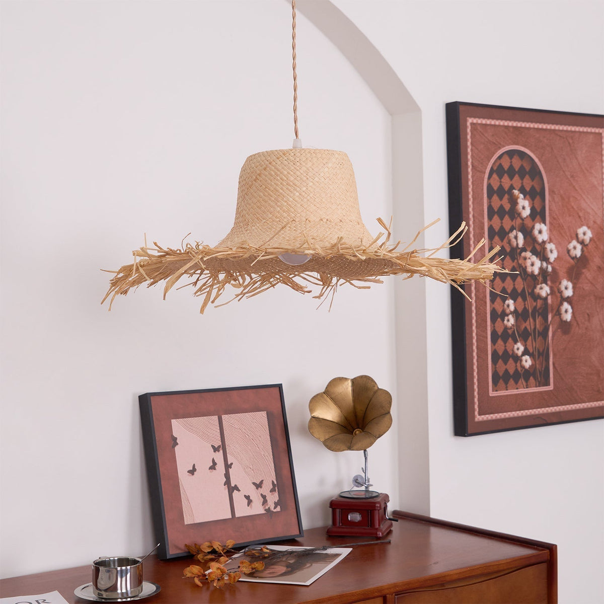 Vocan Rotan Vintage hanglamp