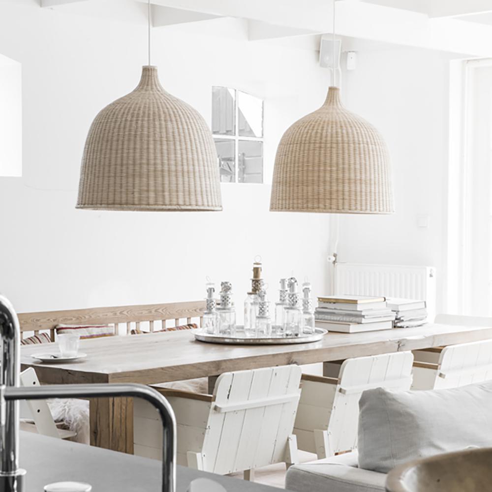 Ravisine rustieke hanglamp van rotan