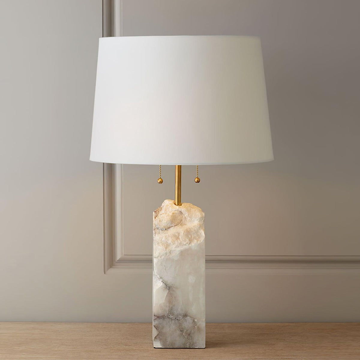 Gaveth Minimalistische tafellamp in albast
