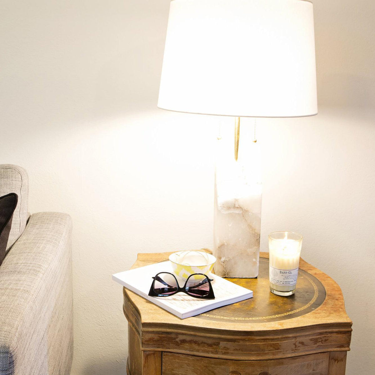 Gaveth Minimalistische tafellamp in albast