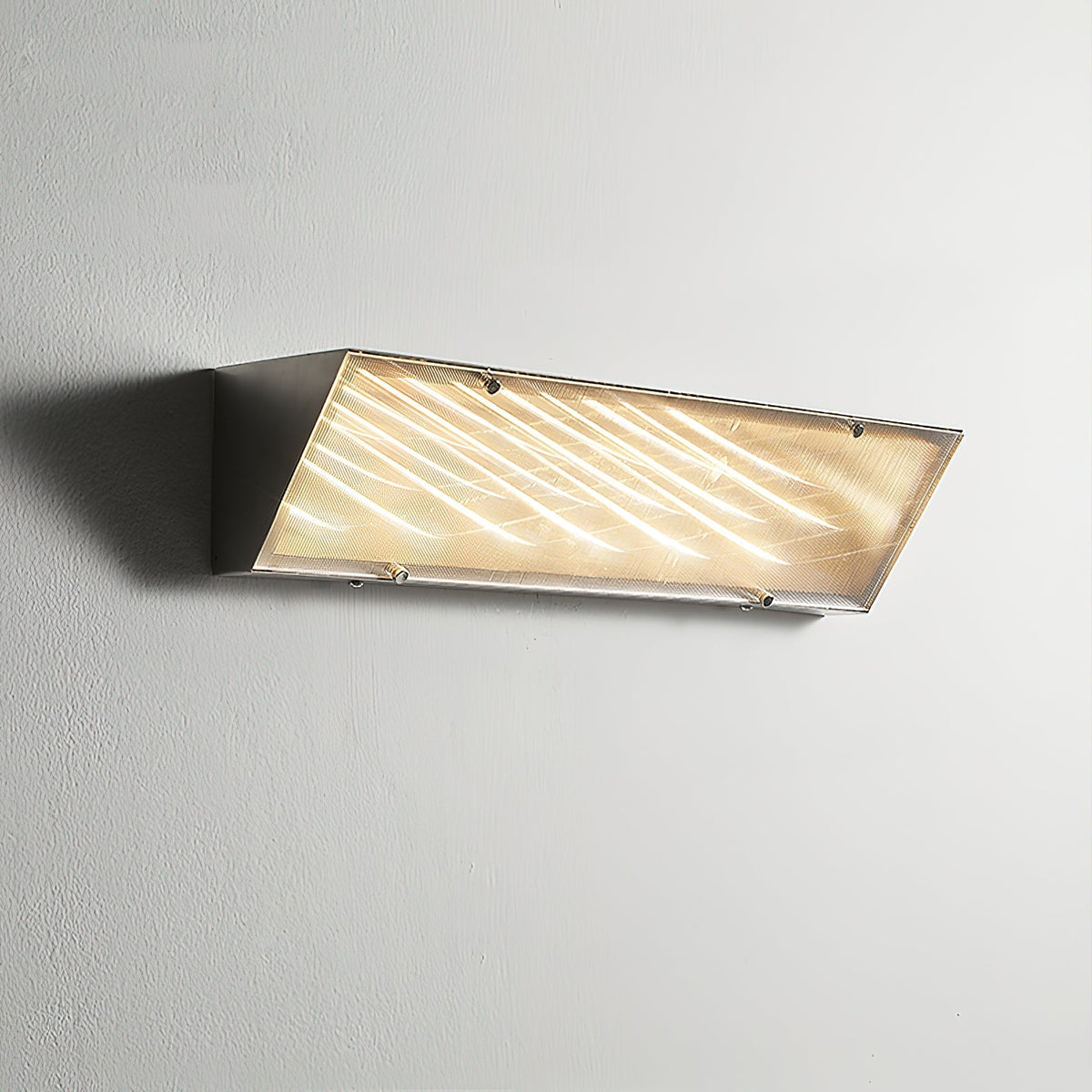 Recbox wandlamp chroom minimalistisch
