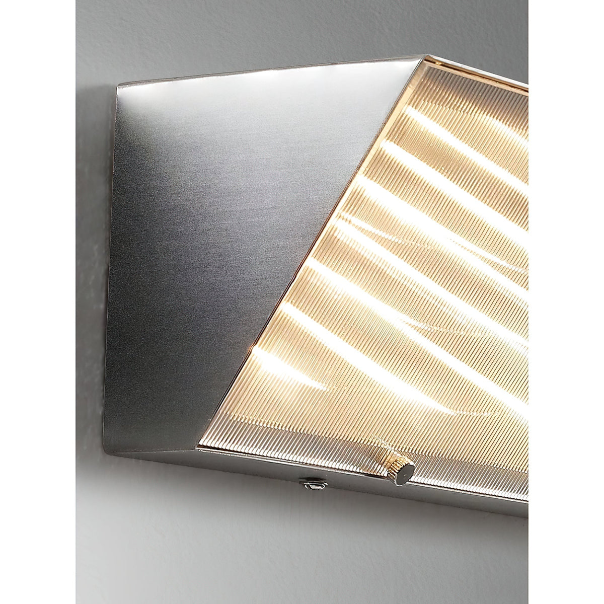 Recbox wandlamp chroom minimalistisch