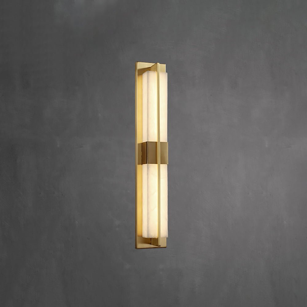 Laxor albast messing wandlamp