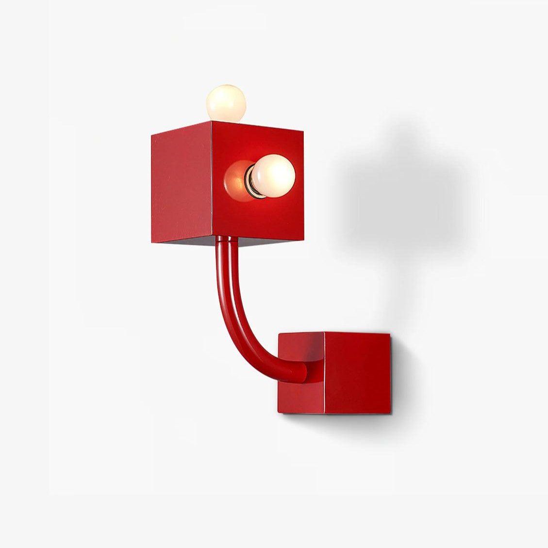 Brenna Individual Creativity Rode Kubus wandlamp
