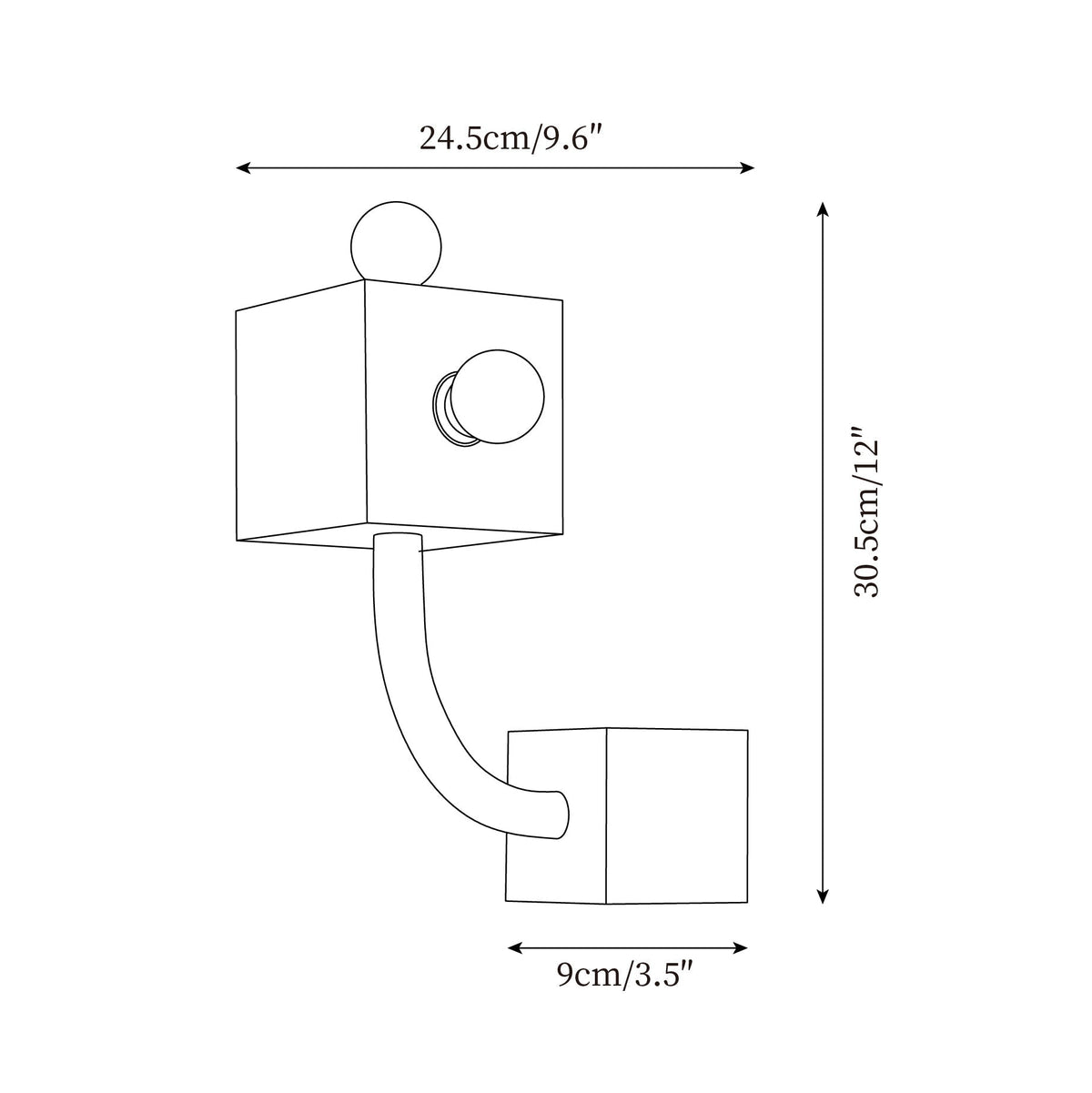 Axis Rode wandlamp