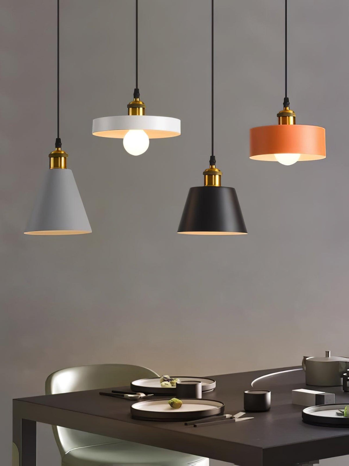 Trio Industriële hanglamp van hars
