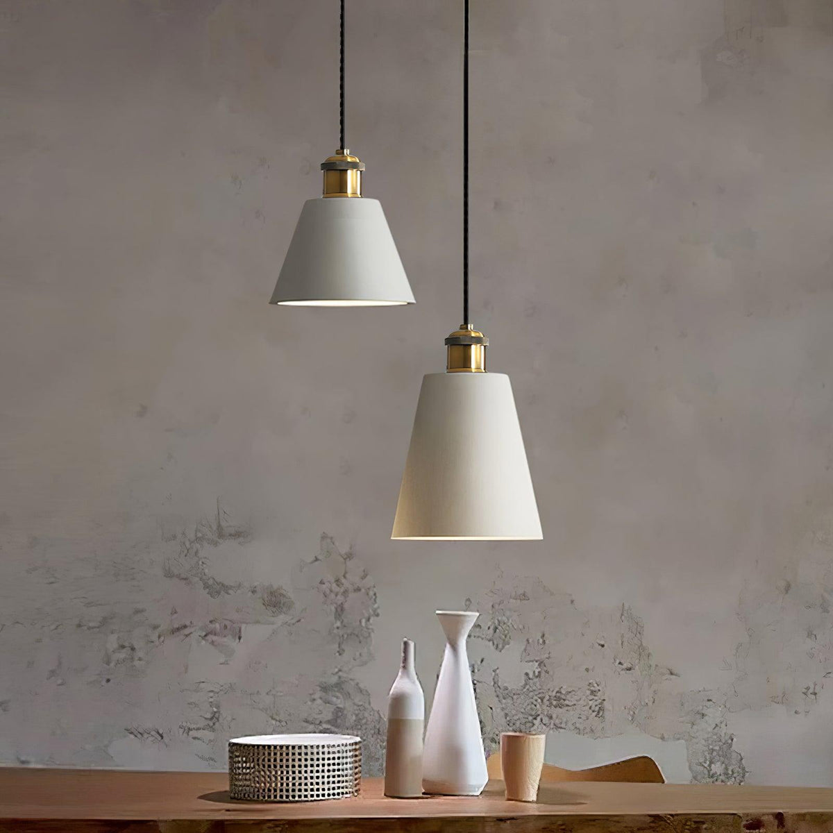 Trio Industriële hanglamp van hars