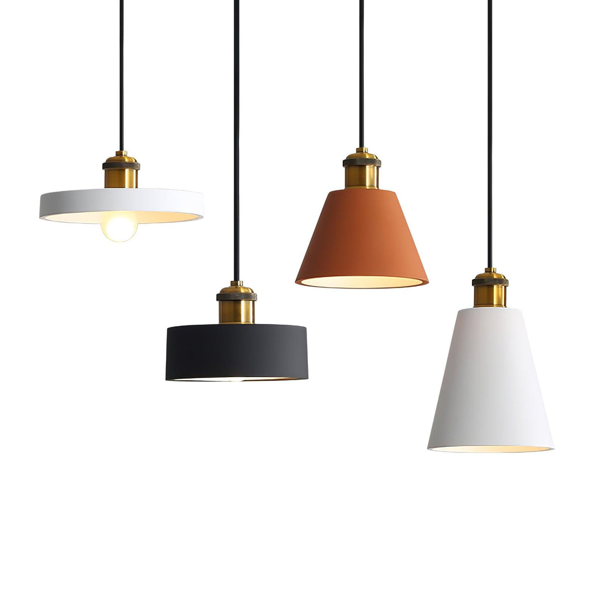 Trio Industriële hanglamp van hars