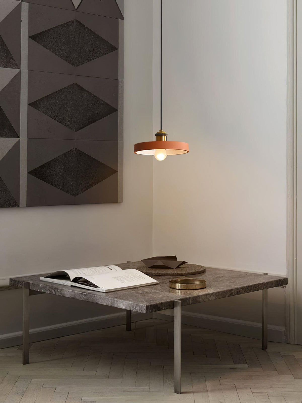 Trio Industriële hanglamp van hars