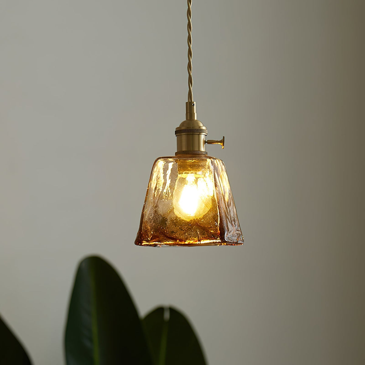 Velon Vintage Amber glas hanglamp