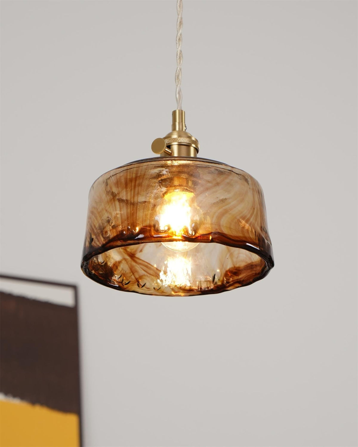 Velon Vintage Amber glas hanglamp
