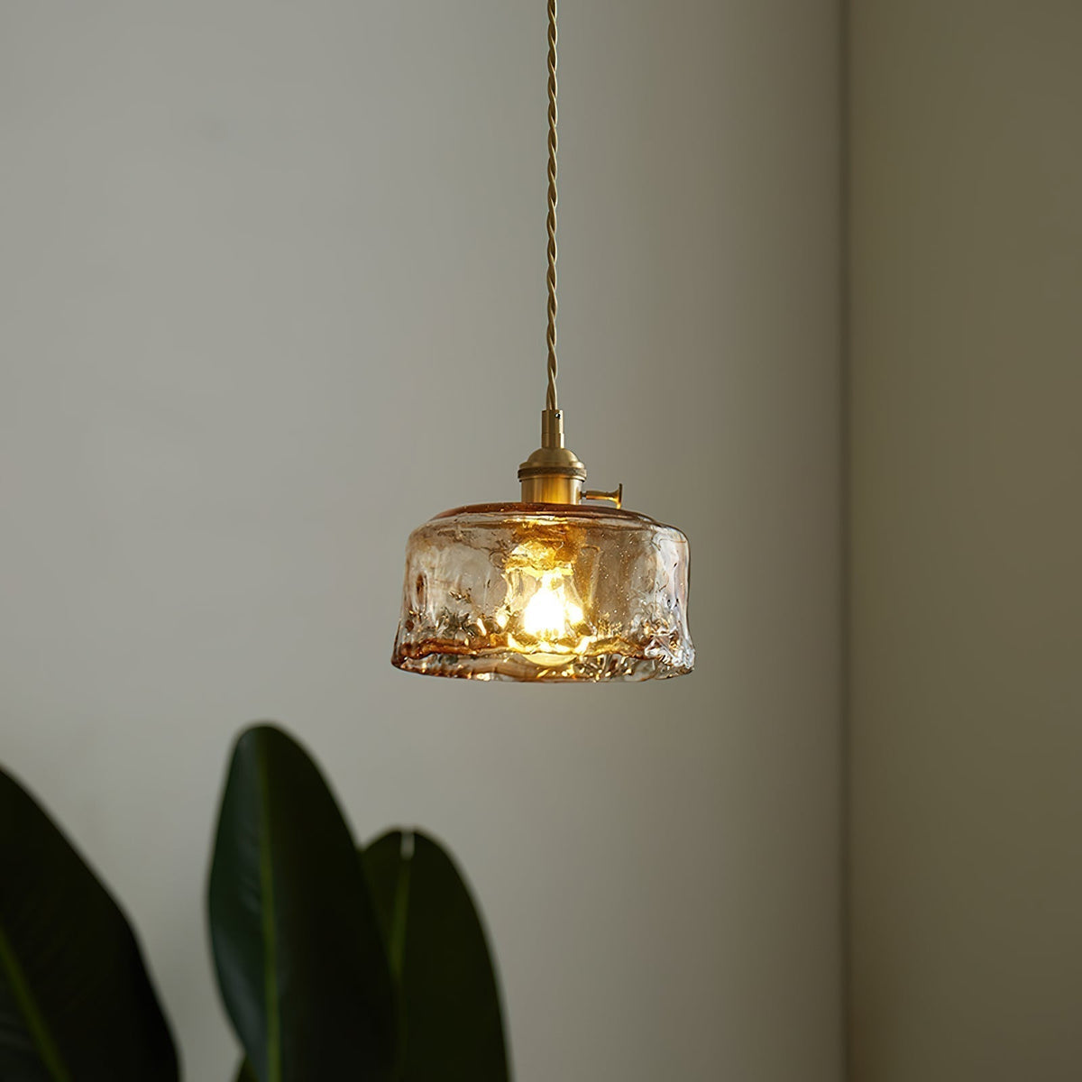 Velon Vintage Amber glas hanglamp