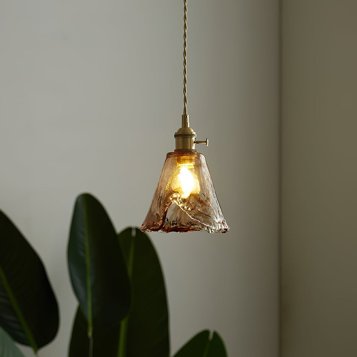 Velon Vintage Amber glas hanglamp