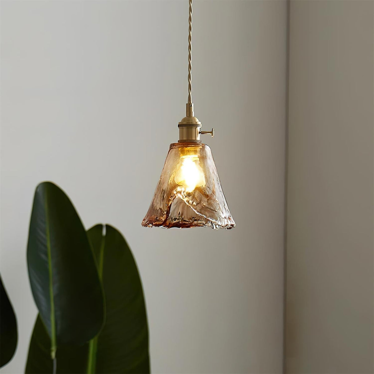 Velon Vintage Amber glas hanglamp