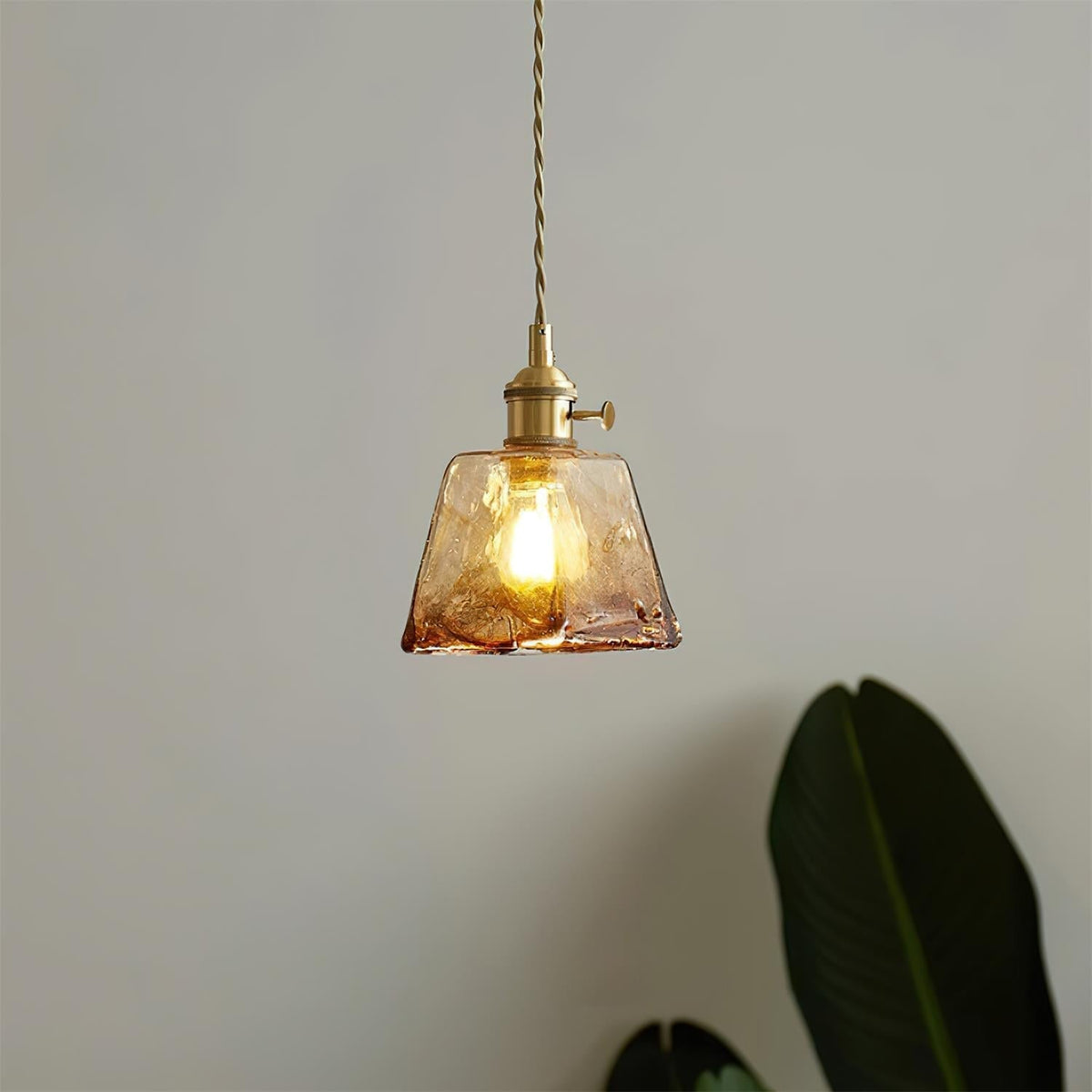 Velon Vintage Amber glas hanglamp