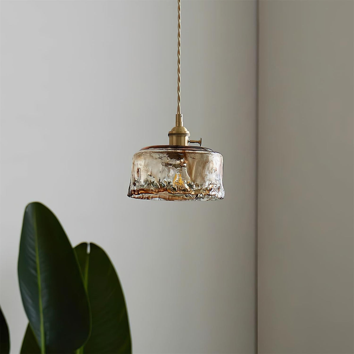 Velon Vintage Amber glas hanglamp