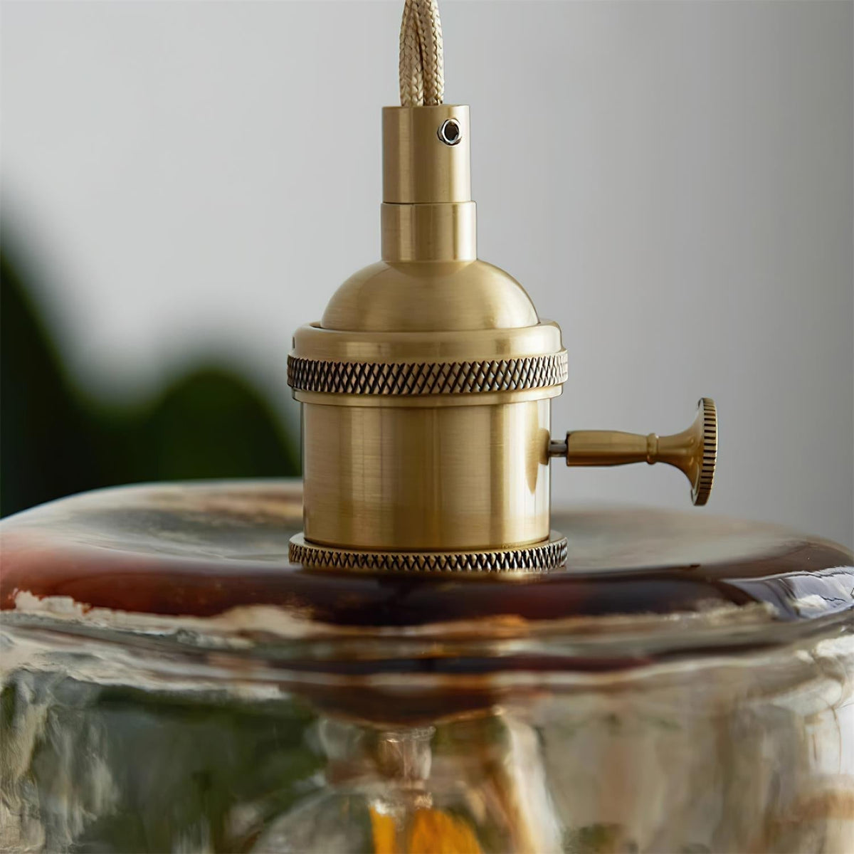 Velon Vintage Amber glas hanglamp