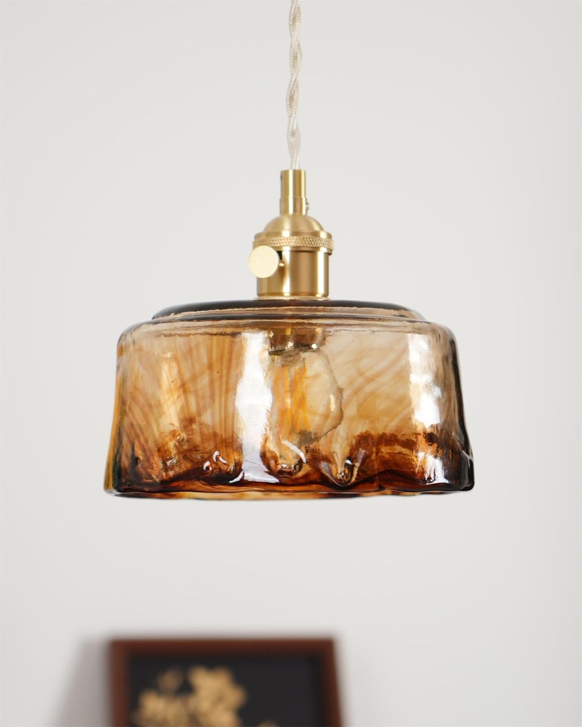 Velon Vintage Amber glas hanglamp