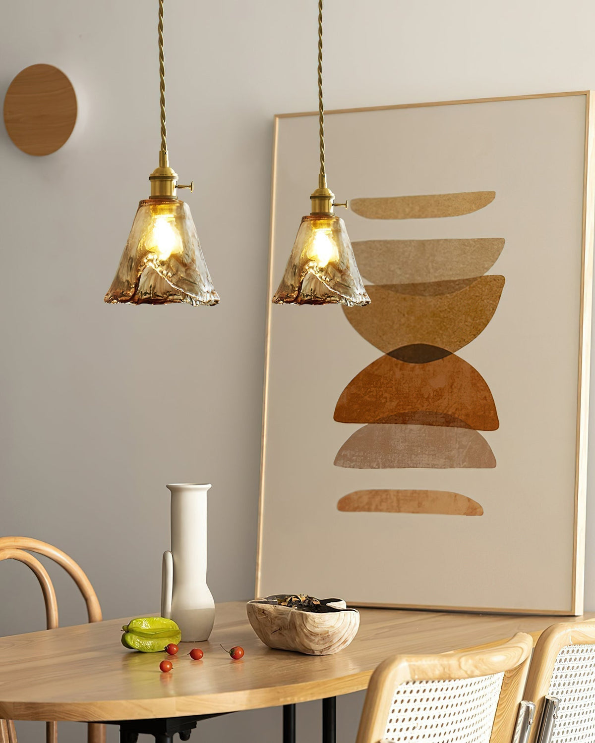 Velon Vintage Amber glas hanglamp