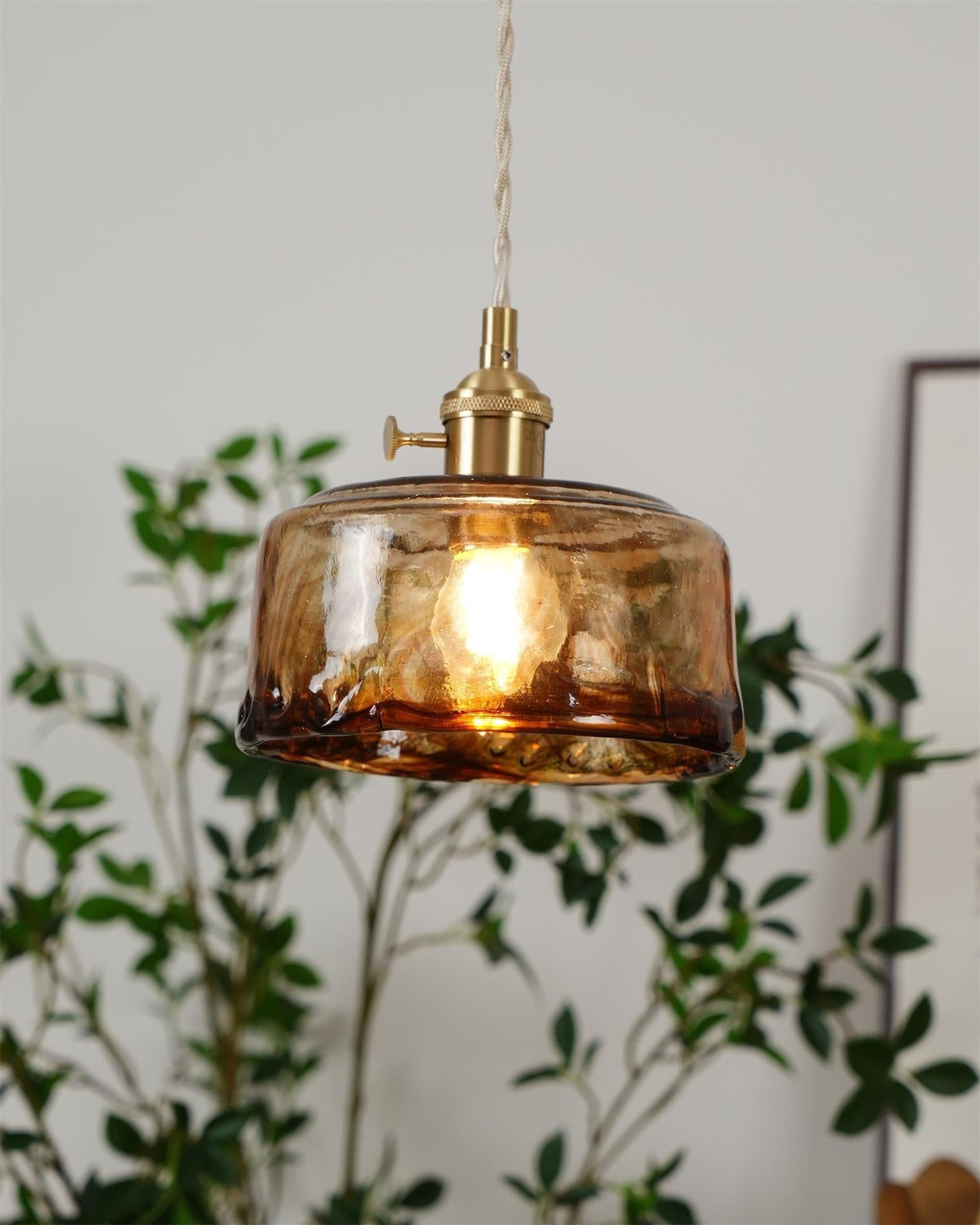 Velon Vintage Amber glas hanglamp