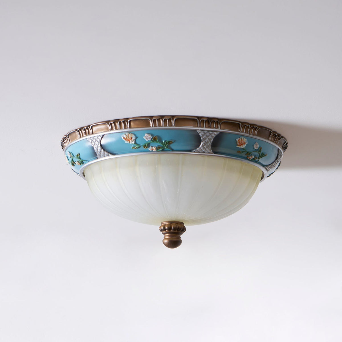 Duvall plafondlamp bloemmotief resin ingebouwd