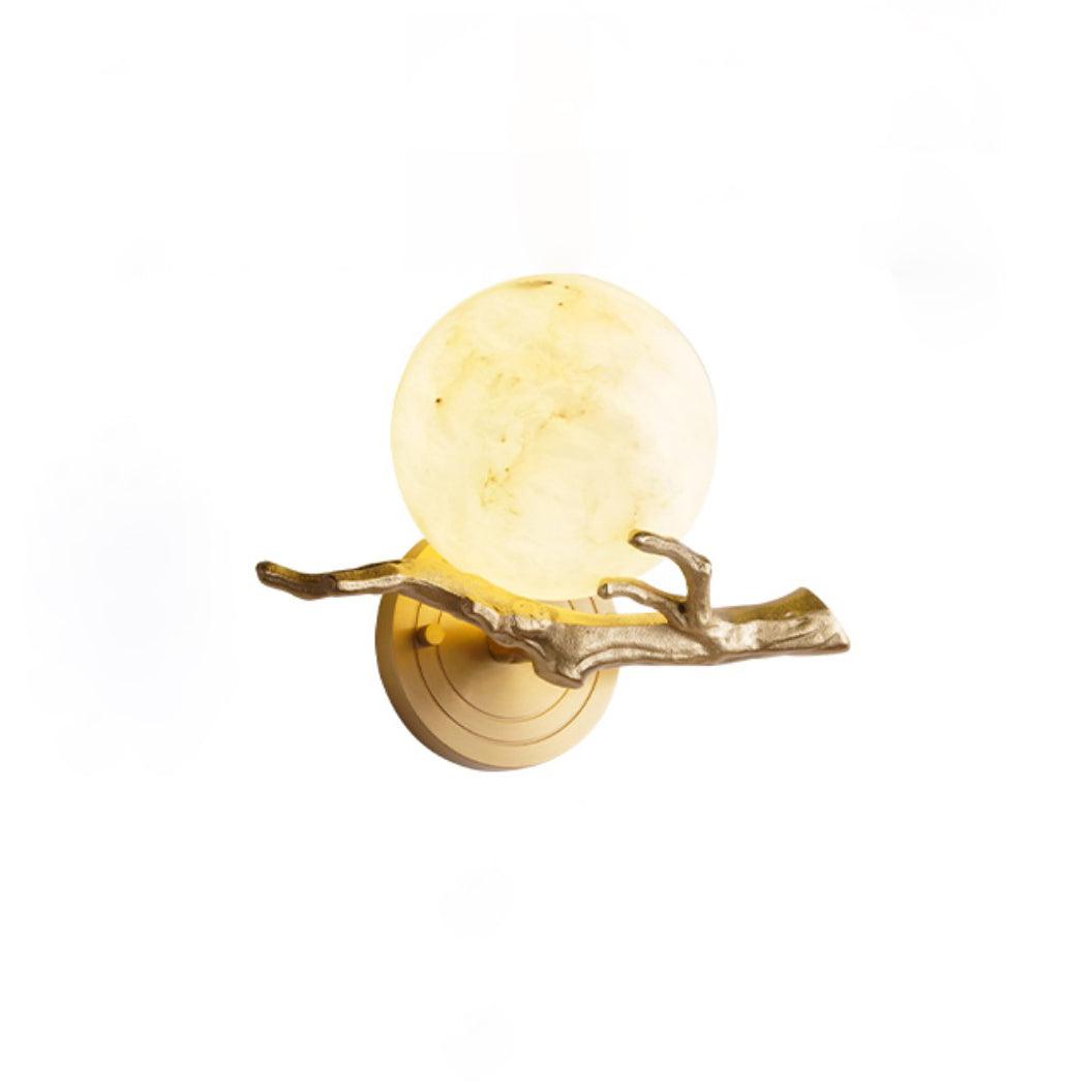Erixa Retro Twigs messing marmeren wandlamp