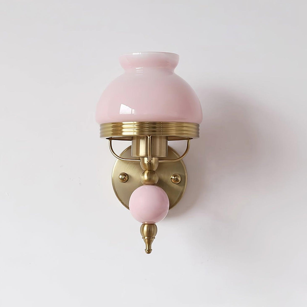 Evia wandlamp met glazen kap en lichtbron voor slaapkamer of gang Retro