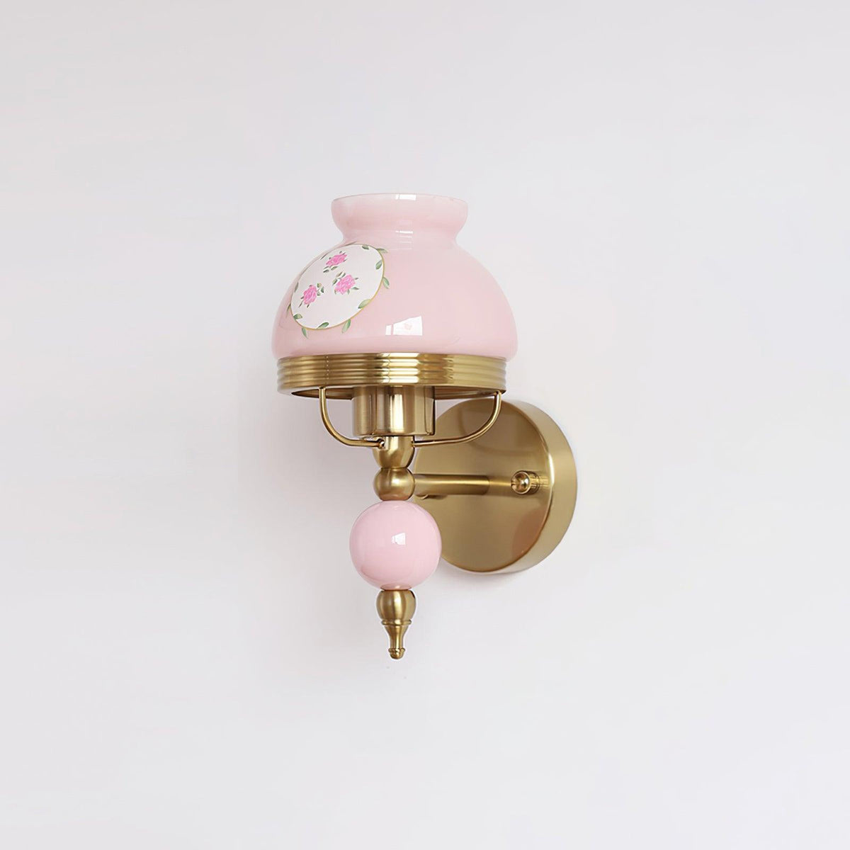 Evia wandlamp met glazen kap en lichtbron voor slaapkamer of gang Retro