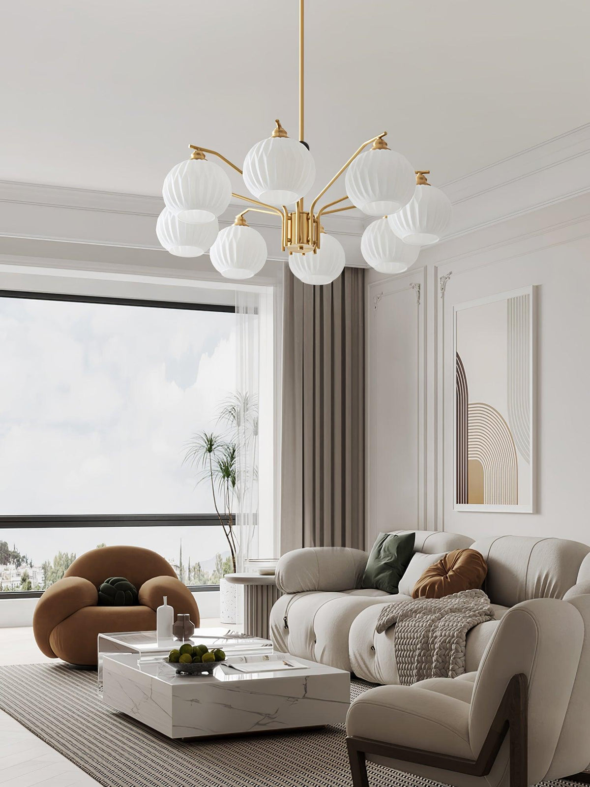Nytheos Luxe messing kroonluchter