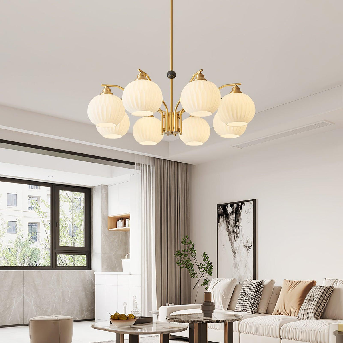 Nytheos Luxe messing kroonluchter