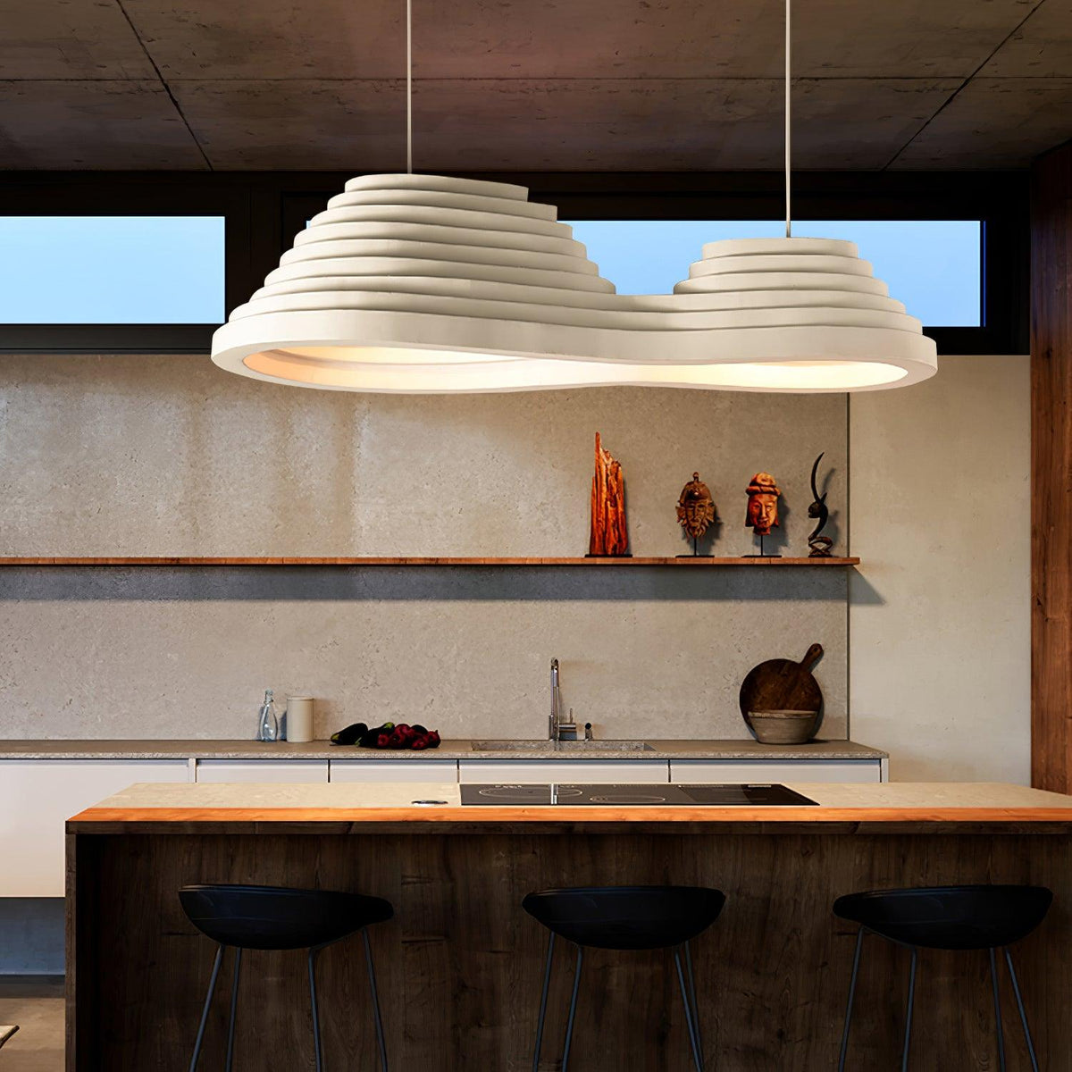 Niruise minimalistische hanglamp van hars