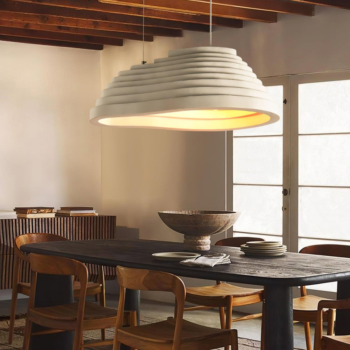 Niruise minimalistische hanglamp van hars