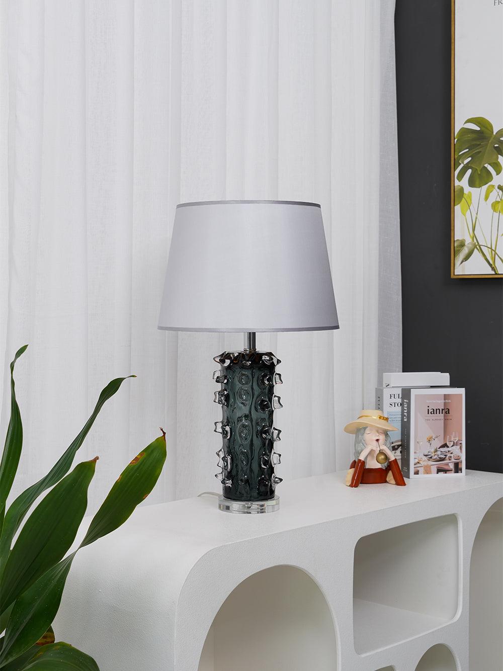 Bennis moderne tafellamp in grijs en groen