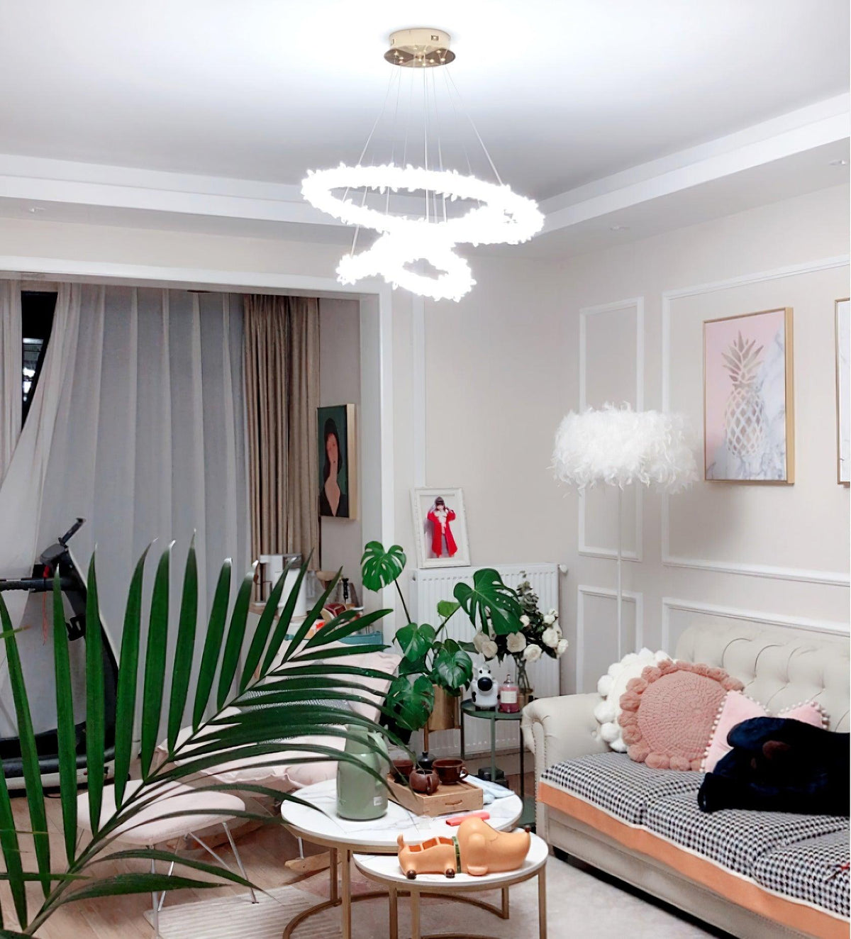 Seleira Ring kristal kroonluchter LED