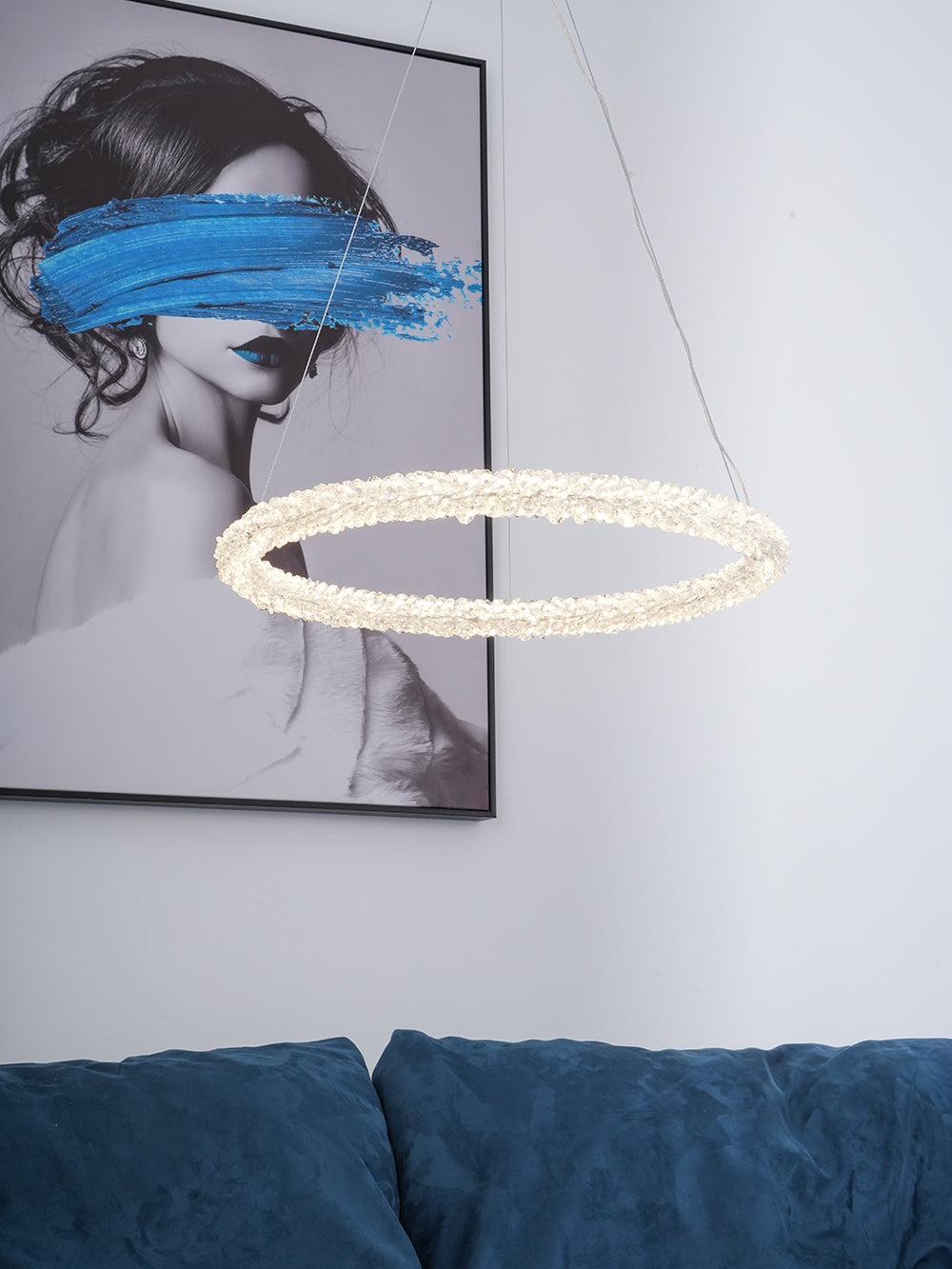 Seleira Ring kristal kroonluchter LED