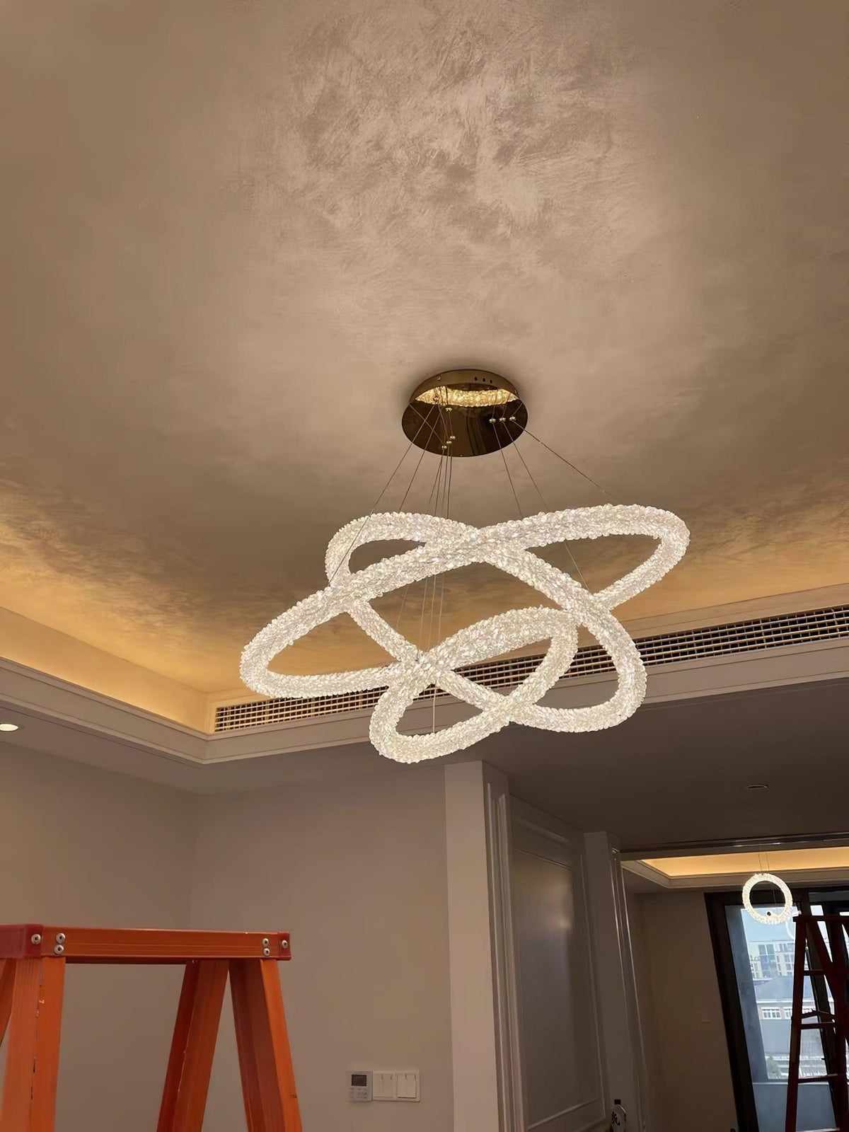 Seleira Ring kristal kroonluchter LED