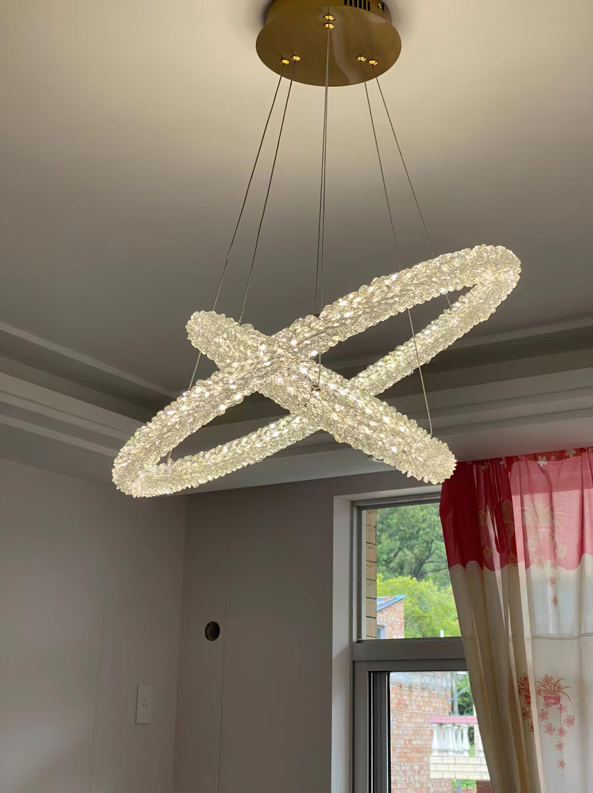 Seleira Ring kristal kroonluchter LED