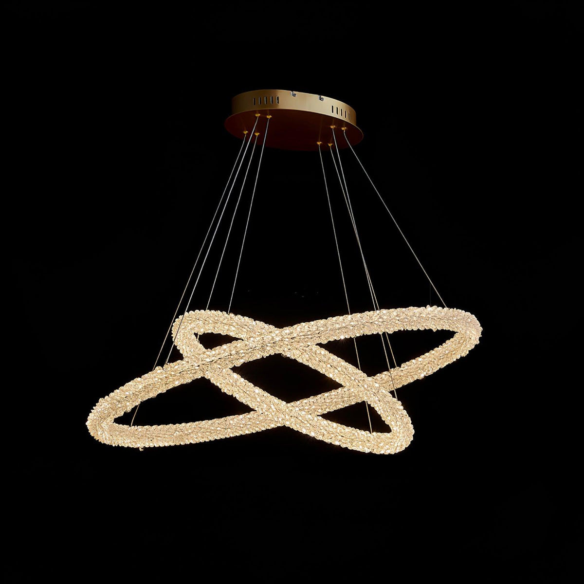Seleira Ring kristal kroonluchter LED