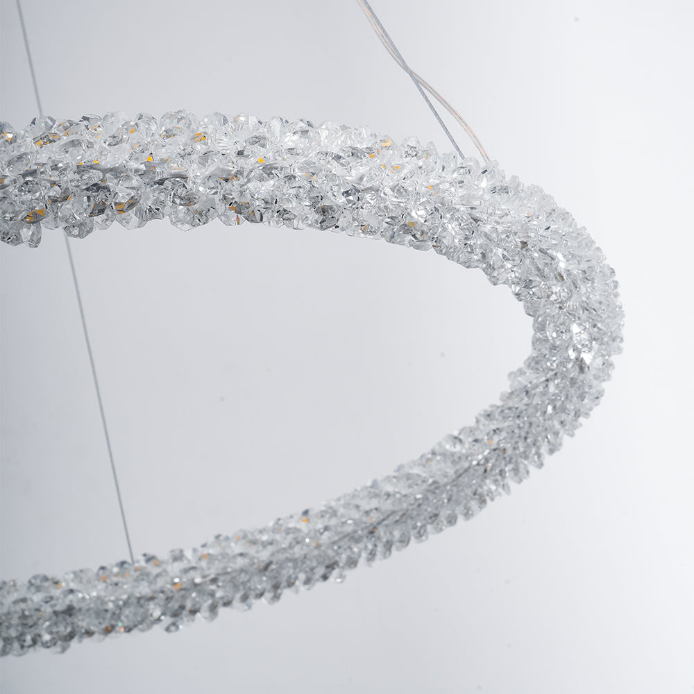 Seleira Ring kristal kroonluchter LED