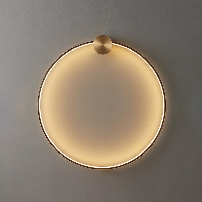 Oriaenne wandlamp Moderne Minimalistische Ringvormige LED messing Metaal