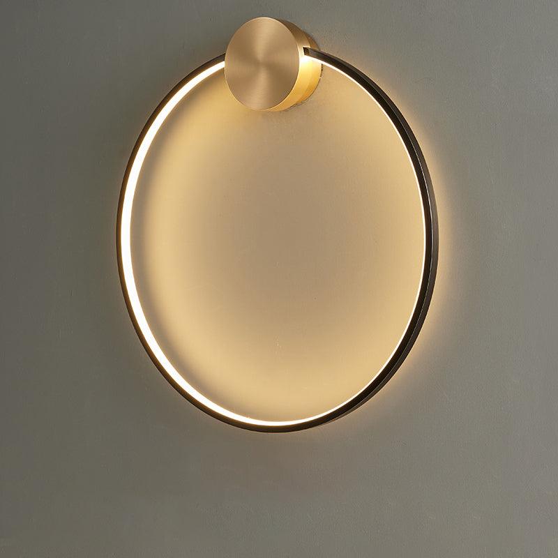 Oriaenne wandlamp Moderne Minimalistische Ringvormige LED messing Metaal
