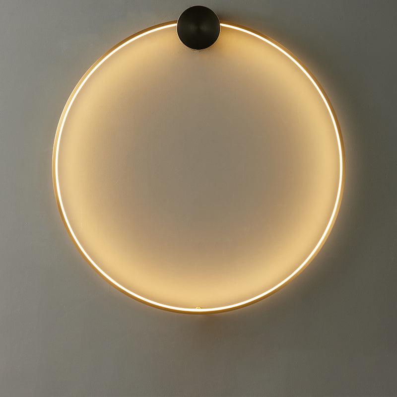 Oriaenne wandlamp Moderne Minimalistische Ringvormige LED messing Metaal