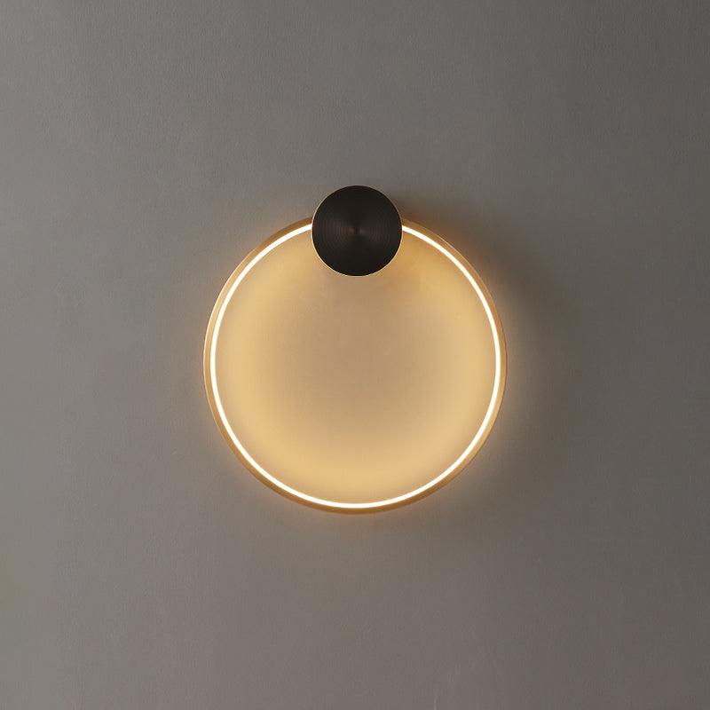 Oriaenne wandlamp Moderne Minimalistische Ringvormige LED messing Metaal
