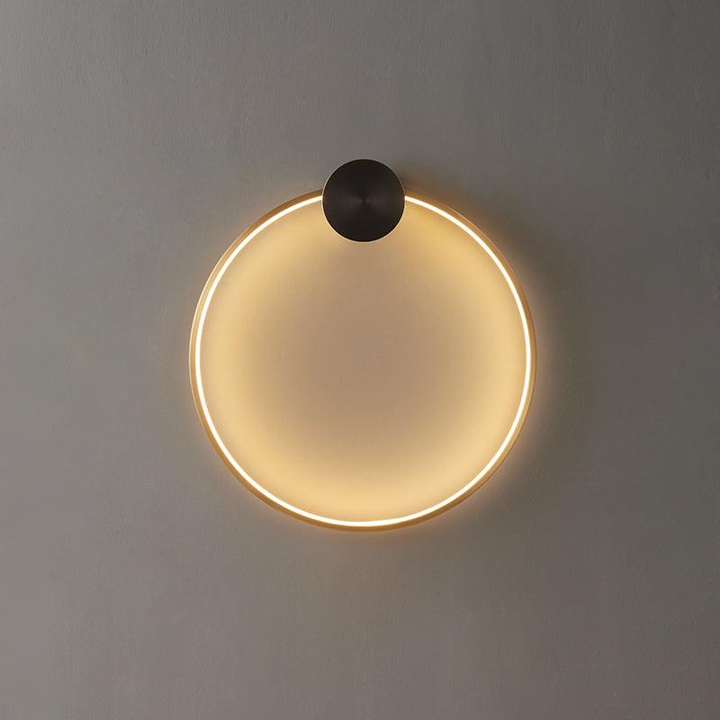 Oriaenne wandlamp Moderne Minimalistische Ringvormige LED messing Metaal