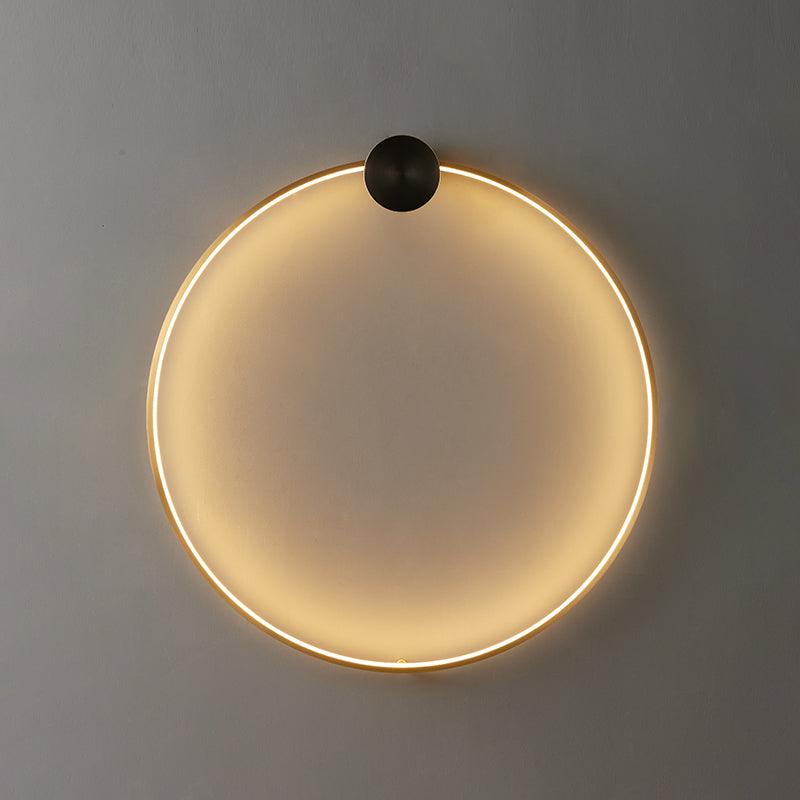 Oriaenne wandlamp Moderne Minimalistische Ringvormige LED messing Metaal
