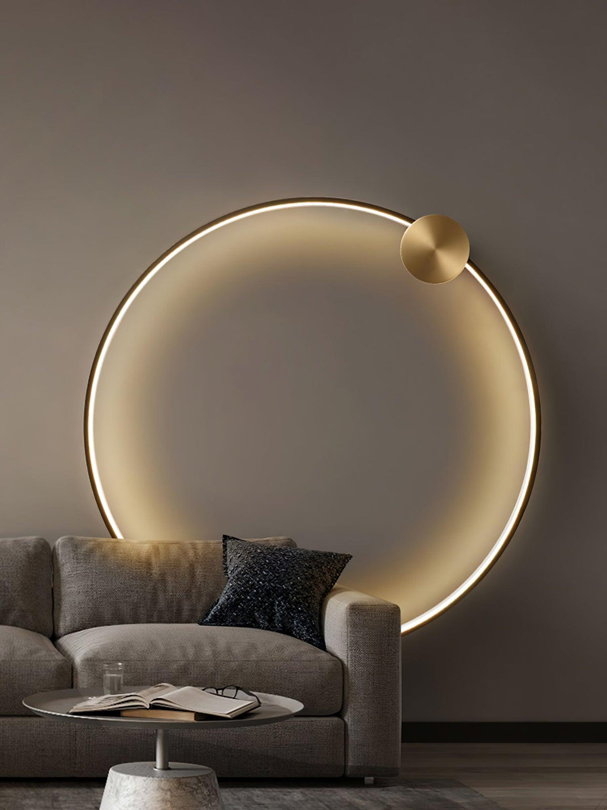 Oriaenne wandlamp Moderne Minimalistische Ringvormige LED messing Metaal